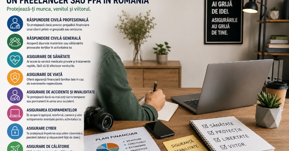Asigurările de care are nevoie un freelancer sau PFA în România