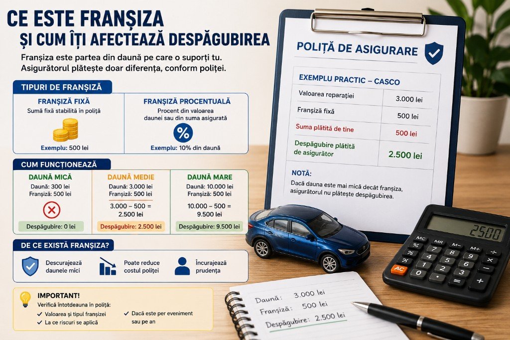 Ce este franșiza și cum îți afectează despăgubirea
